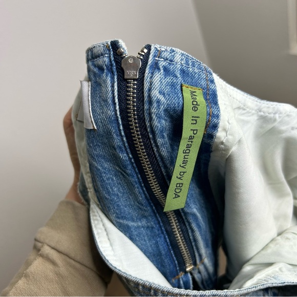 NWT Dala Denim Broken Corset Jean Top Size 28/ US Small - Picture 14 of 16